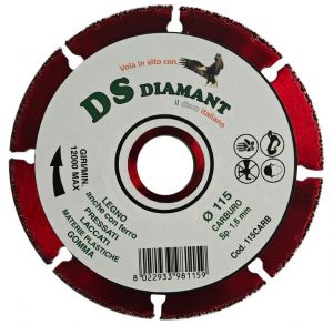 DISCHI AL CARBURO PER LEGNO E FERRO